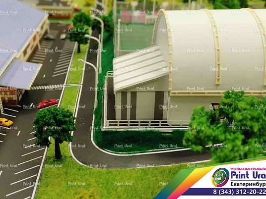 Макет спортивного комплекса