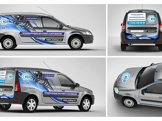 Разработка дизайн-макета Брендирования автомобиля